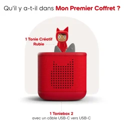 Mon premier coffret Toniebox 2 rouge coquelicot^tonies Discount