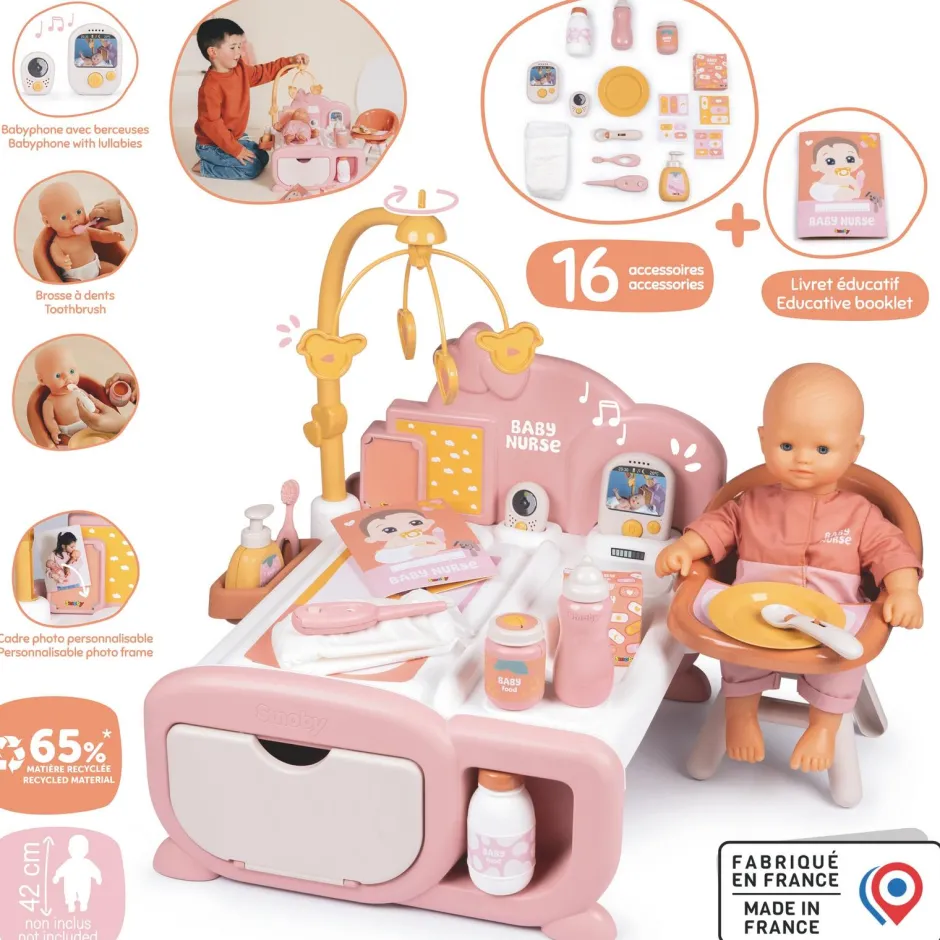 Nurserie cocoon 3 en 1 Baby Nurse^Smoby Hot