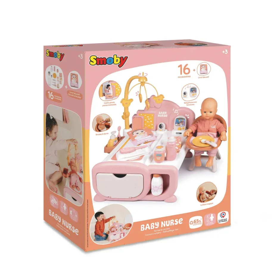 Nurserie cocoon 3 en 1 Baby Nurse^Smoby Hot