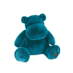 Peluche Hippopotame Hip'Cool Bleu Canard 40 cm^Doudou et Compagnie New