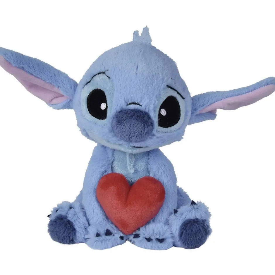Peluche Stitch 25 cm avec cœur^ Outlet