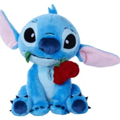 Peluche Stitch 25 cm avec rose^ Best