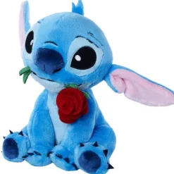 Peluche Stitch 25 cm avec rose^ Best