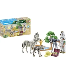 Photographe avec déguisement et zèbres Wiltopia 71295^Playmobil New
