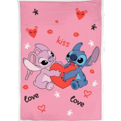 Plaid sherpa Stitch et Angel Kiss Love Pink^WTT Discount