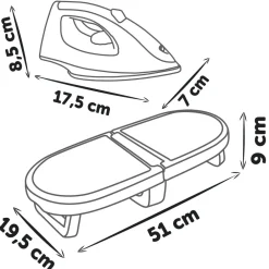 Planche à repasser pliable Tefal^Smoby Discount