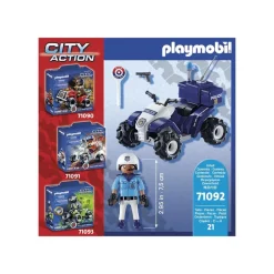 - City Action, Policier Et Quad Avec Moteur De Rétro-friction^Playmobil Outlet