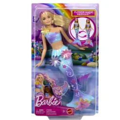 Poupée Barbie Sirène fleurs magiques blonde^Mattel New
