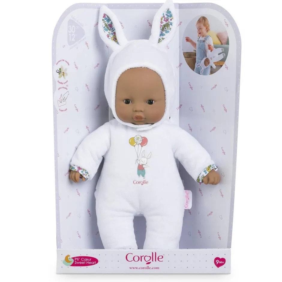 Pti' coeur lapin blanc - Mon doudou^Corolle Discount