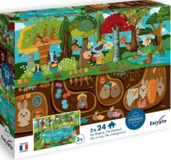 PUZZLE 24 PCS X2 VIE DESSUS/DESSOUS^Sentosphu00e8re Clearance