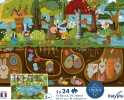 PUZZLE 24 PCS X2 VIE DESSUS/DESSOUS^Sentosphu00e8re Clearance