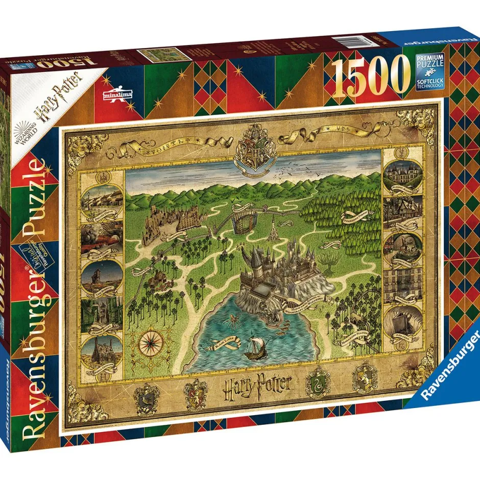 Puzzle 1500 pièces - La carte de Poudlard / Harry Potter^Ravensburger Clearance