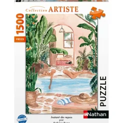 Puzzle 1500 pièces Instant de repos - Collection artiste^Nathan Hot
