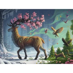 Puzzle 1000 pièces Le cerf du Printemps^Ravensburger New