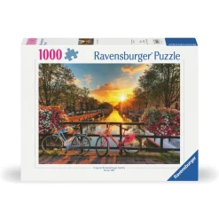 Puzzle 1000 pièces Vélos à Amsterdam^Ravensburger Hot