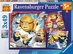 Puzzle Minions 3x49 Pièces - Moi Moche Et Méchant 4^Ravensburger Hot