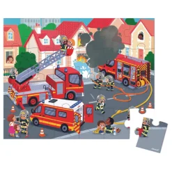 Puzzle pompiers 24 pièces^Janod