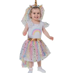 Robe Licorne avec serre-tête - taille 3/4 ans^ Hot