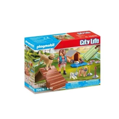 Set cadeau éducatrice de chiens - City Life 70676^Playmobil Best