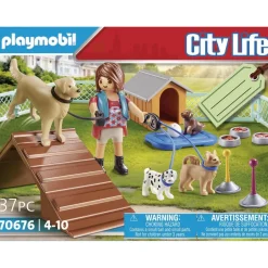 Set cadeau éducatrice de chiens - City Life 70676^Playmobil Best
