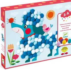 Tableaux de ponpons - Des chiens à caresser^Djeco Discount