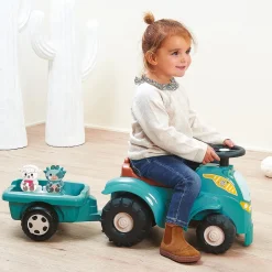 Tracteur directionnel garni avec remorque BB Abrick^Ecoiffier New