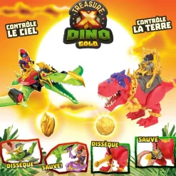 Treasure X Dino Gold - Ptérodactyle & T-Rex^Moose Online