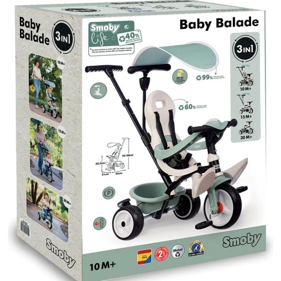Tricycle baby balade 3 en 1 Life^Smoby Online