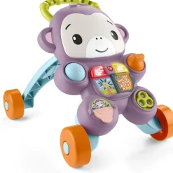 Trotteur singe violet Fisher Price^Varta Best